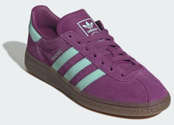 (W) 아디다스 뮌헨 스니커즈 리치 모브/클리어 민트/검플 JS3995 Shop (W) 아디다스 뮌헨 스니커즈 리치 모브/클리어 민트/검플 JS3995