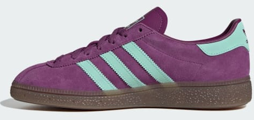 (W) 아디다스 뮌헨 스니커즈 리치 모브/클리어 민트/검플 JS3995 Details for (W) 아디다스 뮌헨 스니커즈 리치 모브/클리어 민트/검플 JS3995