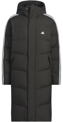 adidas Must-Have 600 Fill Down Coat Black Unisex Striped Hooded Winter Jacket. JG5958 Order adidas Must-Have 600 Fill Down Coat Black Unisex Striped Hooded Winter Jacket. JG5958