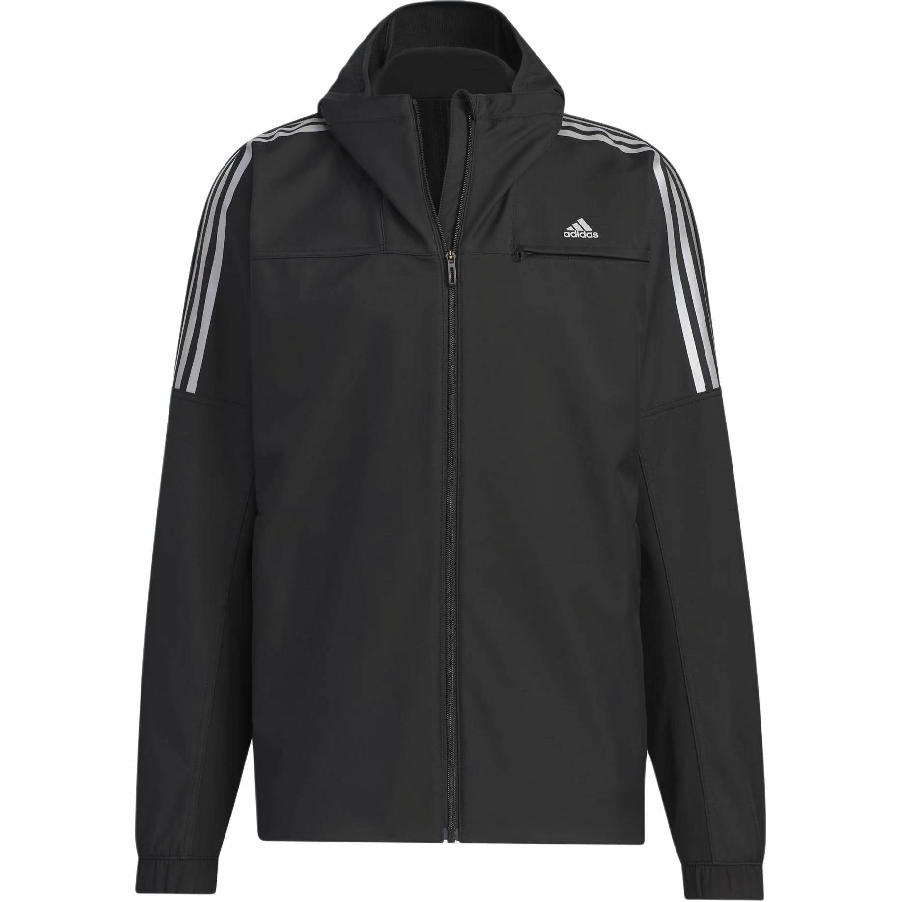 adidas Must Haves Black Hooded Zip Jacket for Casual and Sporty Comfort JG8515 圖 2