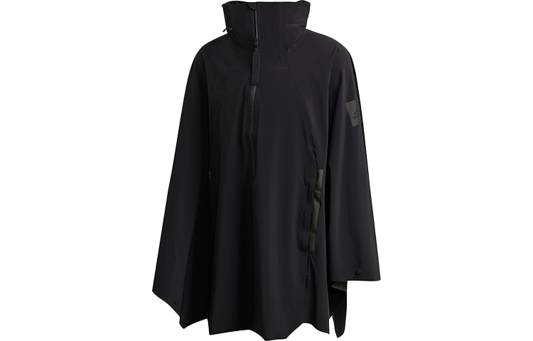 adidas Myshelter Cape Black Outdoor Half-Zip Hooded Jacket Fall Edition FI0600