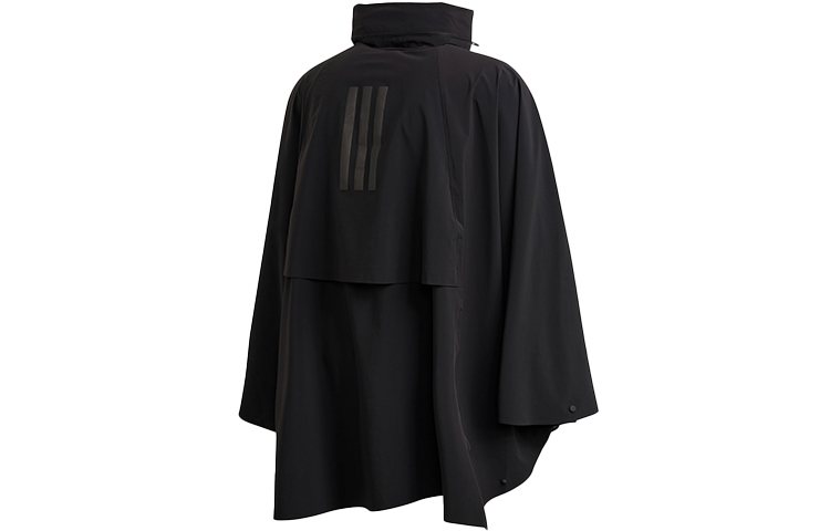 Lookbook adidas Myshelter Cape Hitam Jaket Hoodie Outdoor Half-Zip Edisi Musim Luruh FI0600