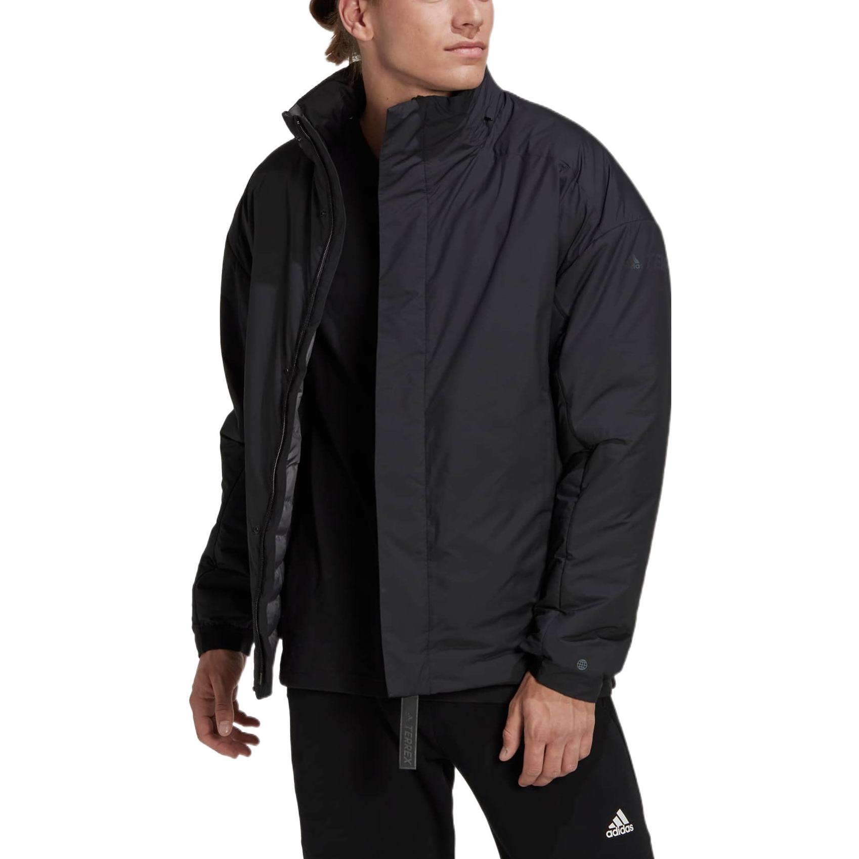 Lookbook adidas MYSHELTER Hidden Zip Long Sleeve Jacket Black Mens HG6035
