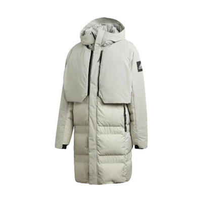 adidas MYSHELTER Outdoor Waterproof Reversible Down Jacket Grey FT2430