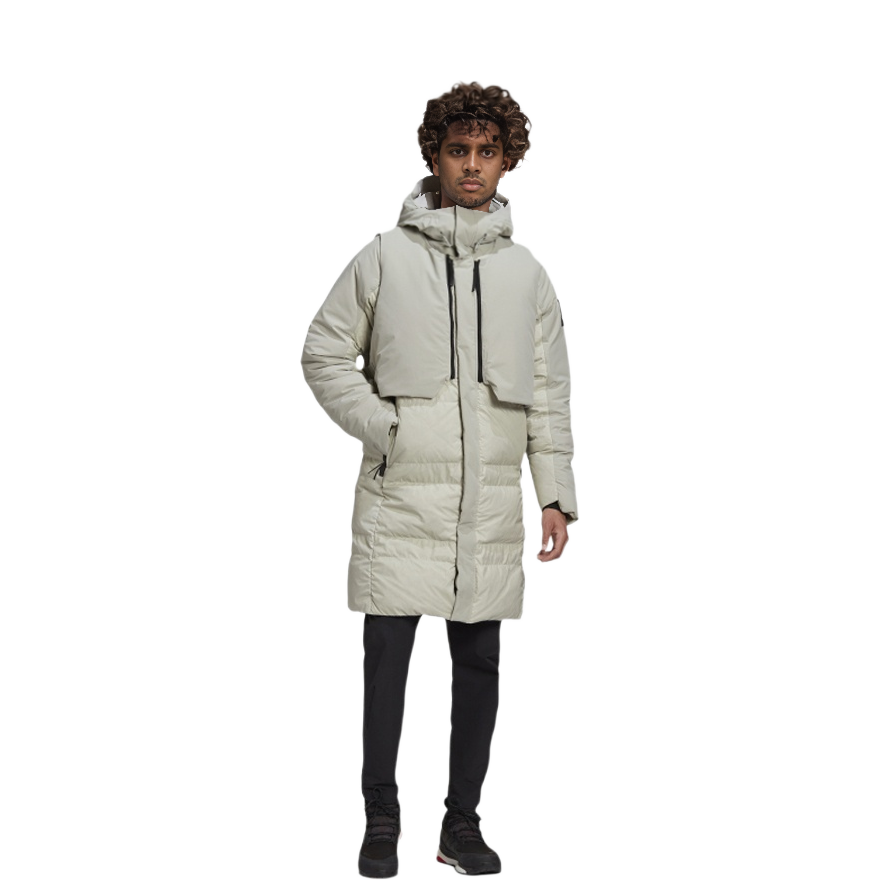 Shop 阿迪达斯 MYSHELTER 户外防水可翻转羽绒服 灰色 FT2430