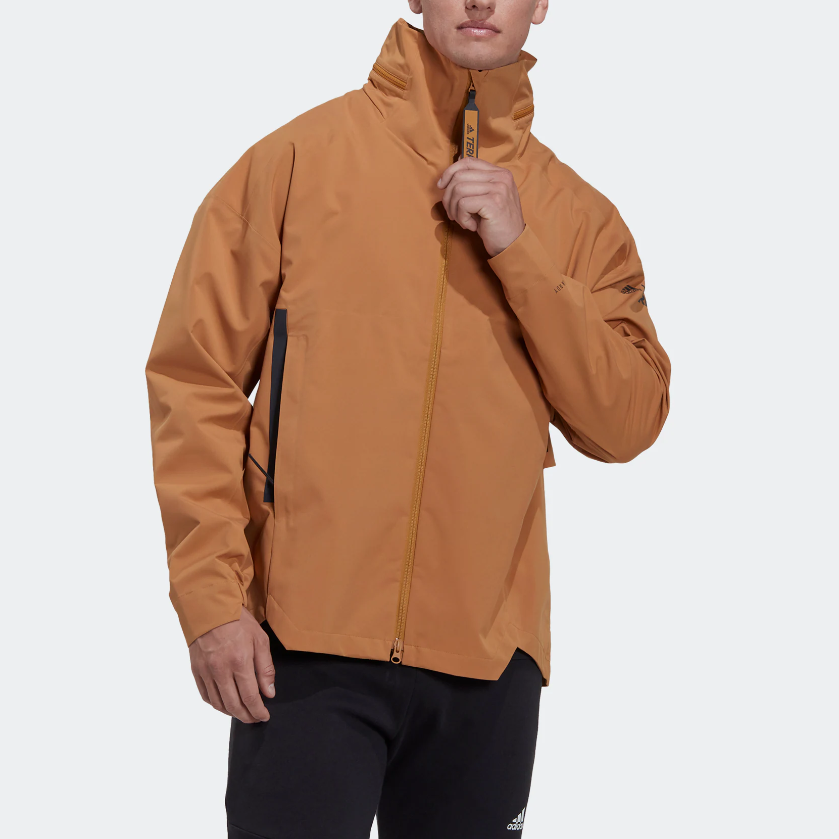 adidas MYSHELTER Outdoor Windproof Waterproof Jacket with Striped Zipper HG6027 圖 3
