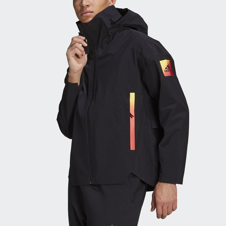 Purchase 阿迪达斯Myshelter R.R户外字母连帽夹克黑色 GT0352