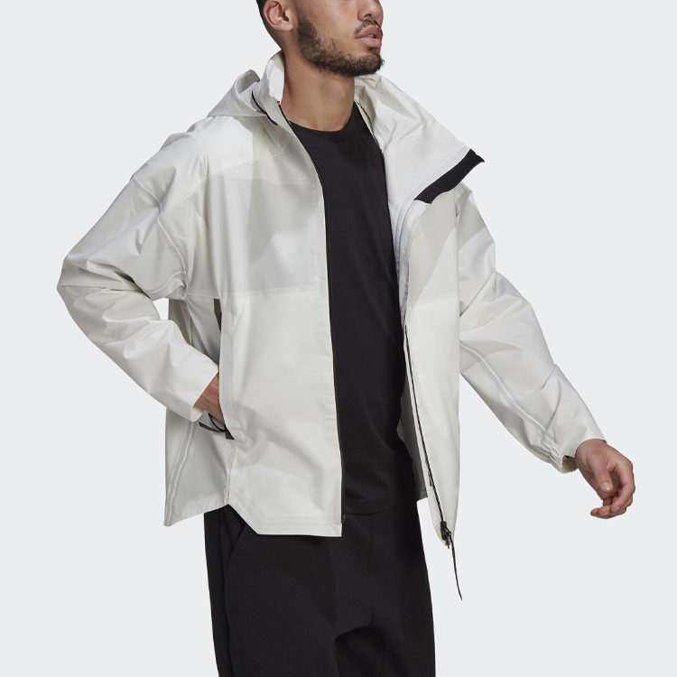 adidas Myshelter R R Outdoor Waterproof Hooded Jacket White GK8707 圖 7