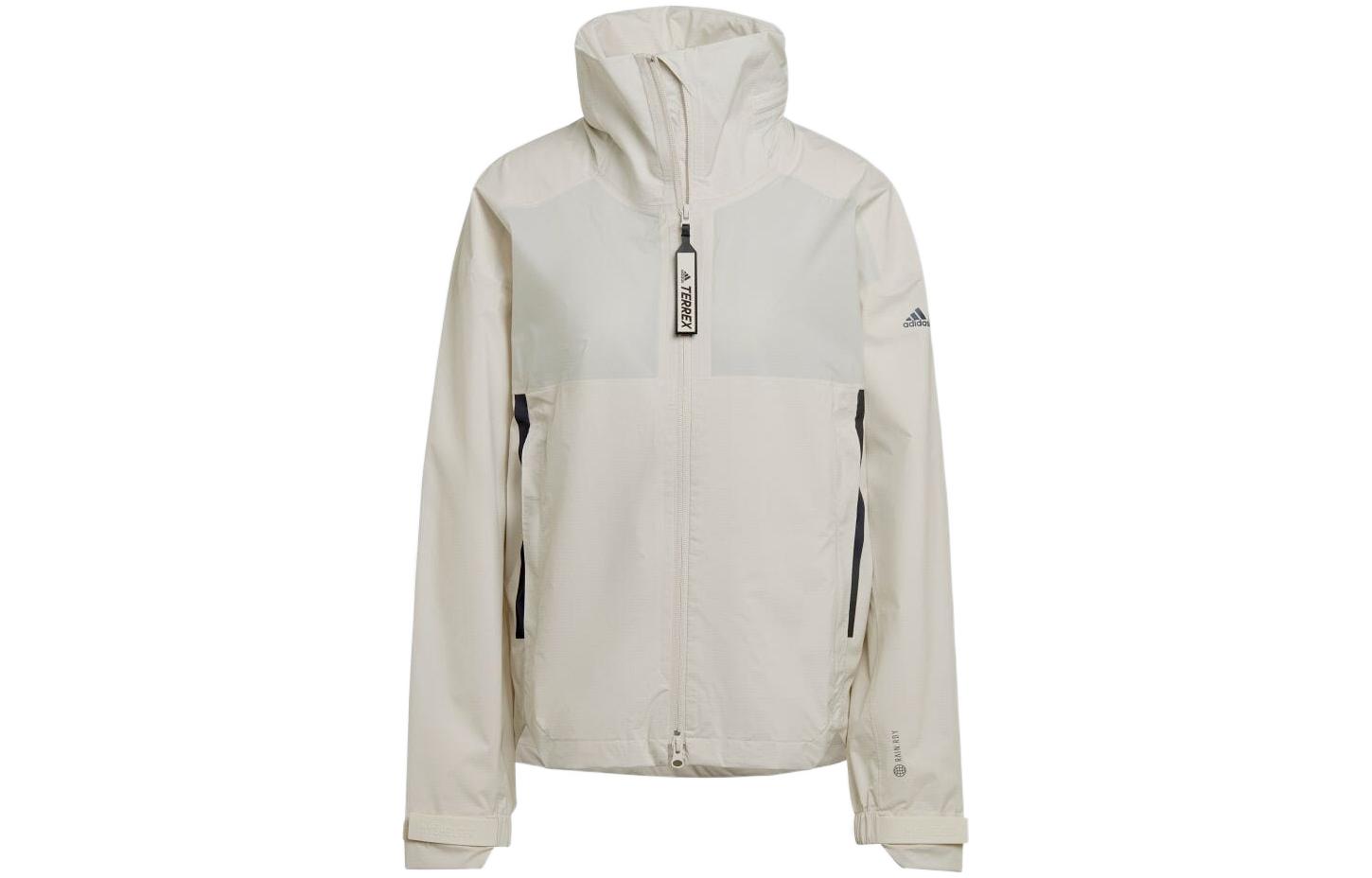 adidas MYSHELTER Solid Logo Zip-Up High-Collar Jacket Unisex Oxide Aluminum HC6269