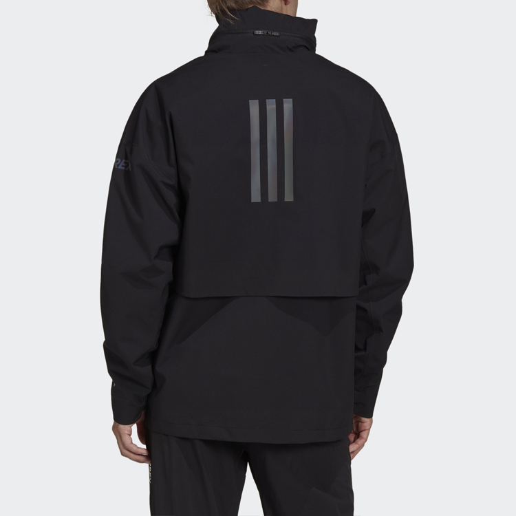 adidas MYSHELTER Waterproof Windproof Outdoor Sports Jacket Black H65700 圖 4