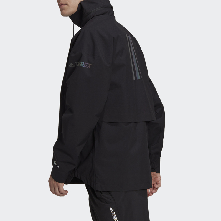 adidas MYSHELTER Waterproof Windproof Outdoor Sports Jacket Black H65700 圖 6