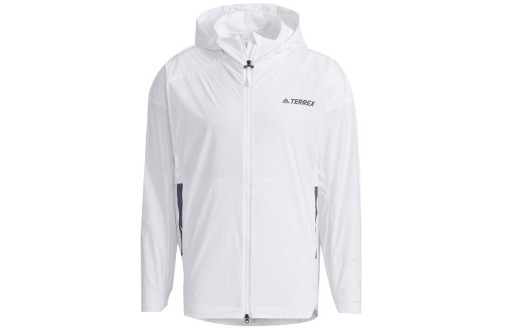 adidas Myshelter Windbreaker Outdoor Hooded Jacket - White GN7619