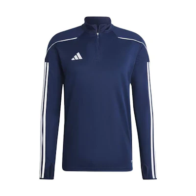 adidas Navy Blue Half-Zip Striped Pullover Sweatshirt HS7229