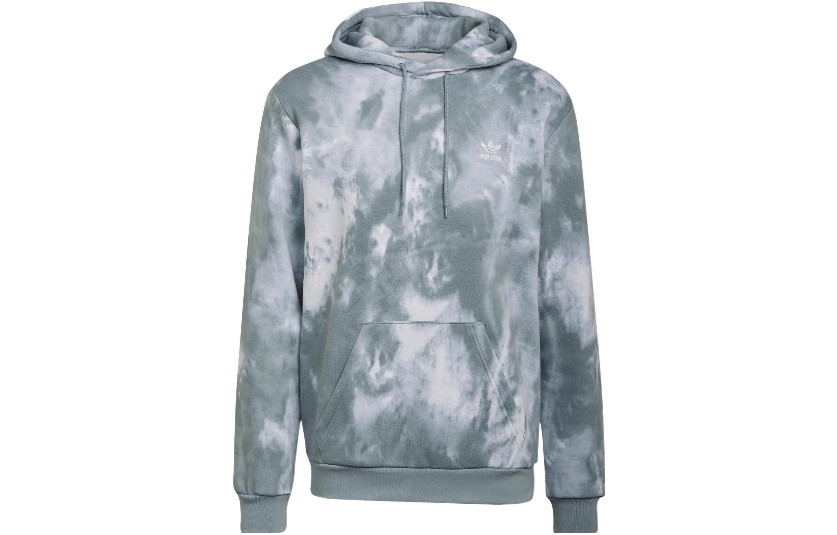 adidas Navy Blue Hooded Pullover Sweatshirt HE9436
