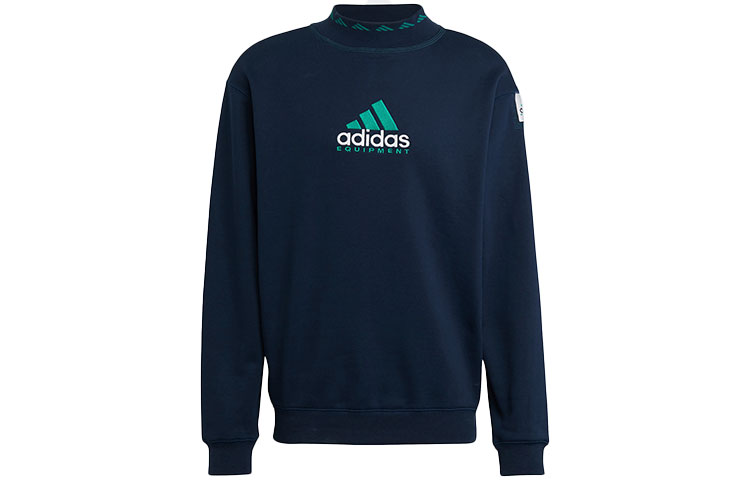 Order adidas Navy Blue Logo Crewneck Sweatshirt Lelaki HG8095