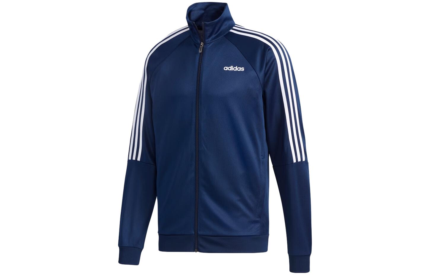 adidas Navy Blue Logo Print Zip-Up High Neck Jacket (Japan Edition) GD3790-JAPAN