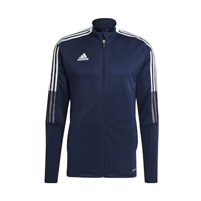 adidas Navy Blue Logo Track Jacket Outdoor Sports Casual GH4474