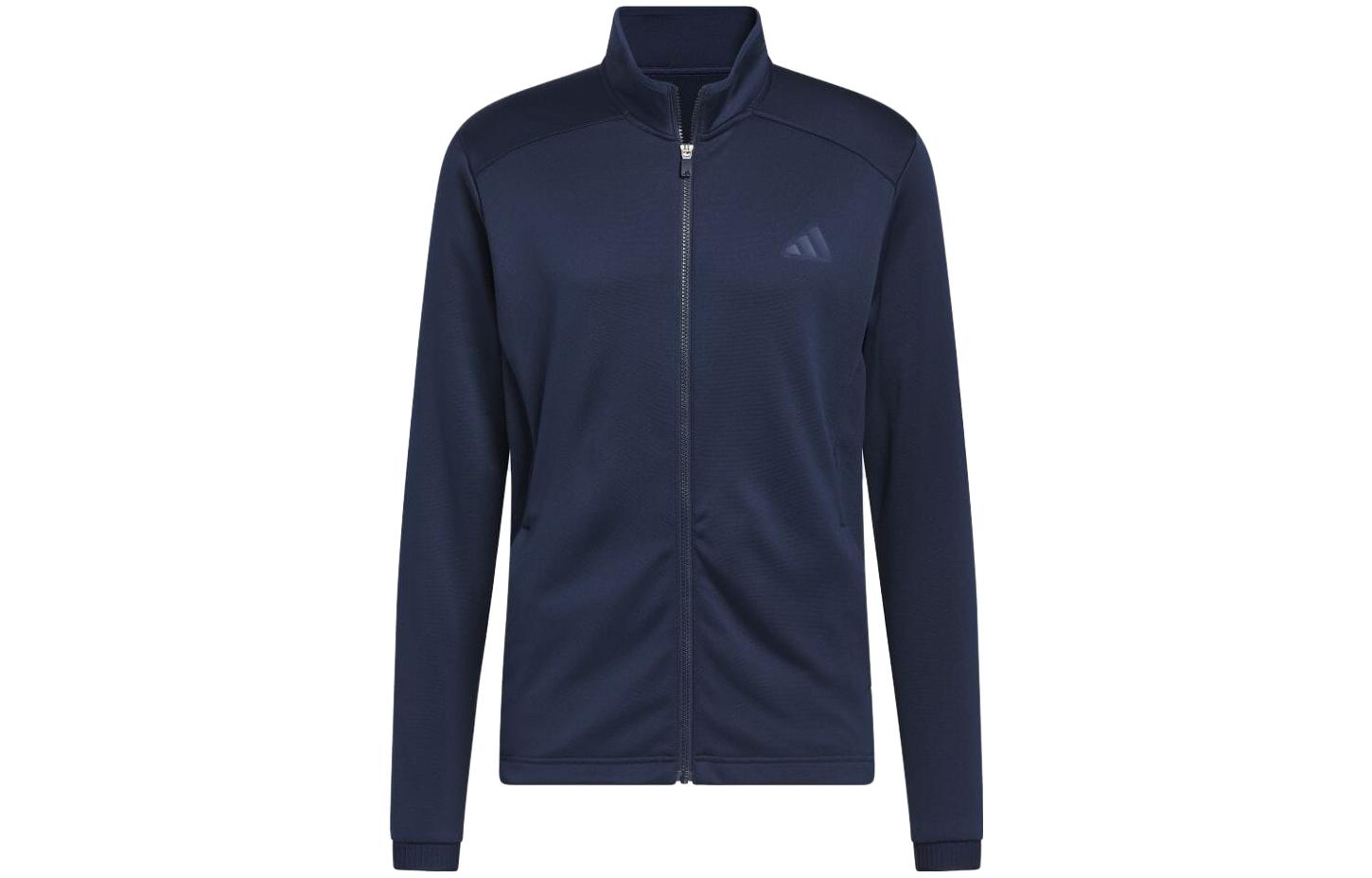adidas Navy Blue Solid Zip-Up Track Jacket HZ3209