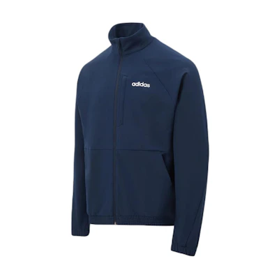 adidas Navy Blue Striped Casual Zip-Up Jacket JE1343