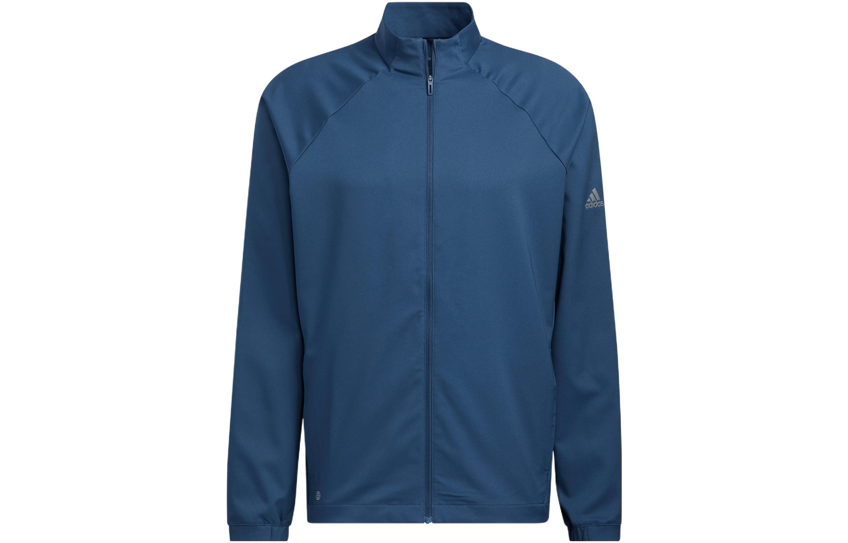 adidas Navy Cr Nvlty Vest Logo Zip-Up High-Collar Jacket H56796