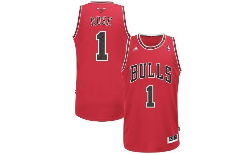 adidas NBA Chicago Bulls Derrick Rose #1 Jersey Red Basketball Vest K91062