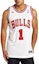 Shop adidas NBA Derrick Rose Bulls #1 Swingman Basketball Jersey White Unisex U08972