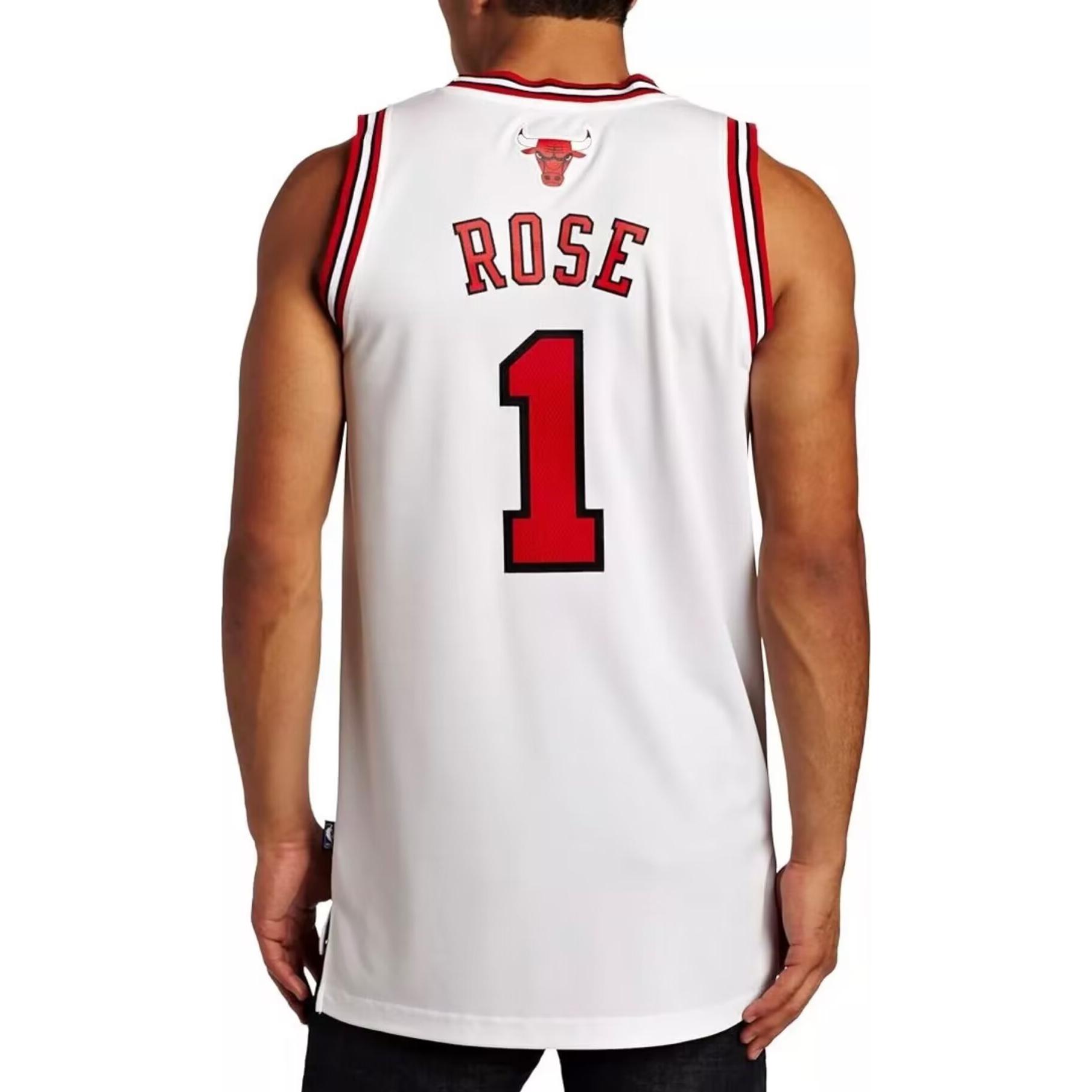 Purchase adidas NBA Derrick Rose Bulls #1 Swingman Basketball Jersey White Unisex U08972