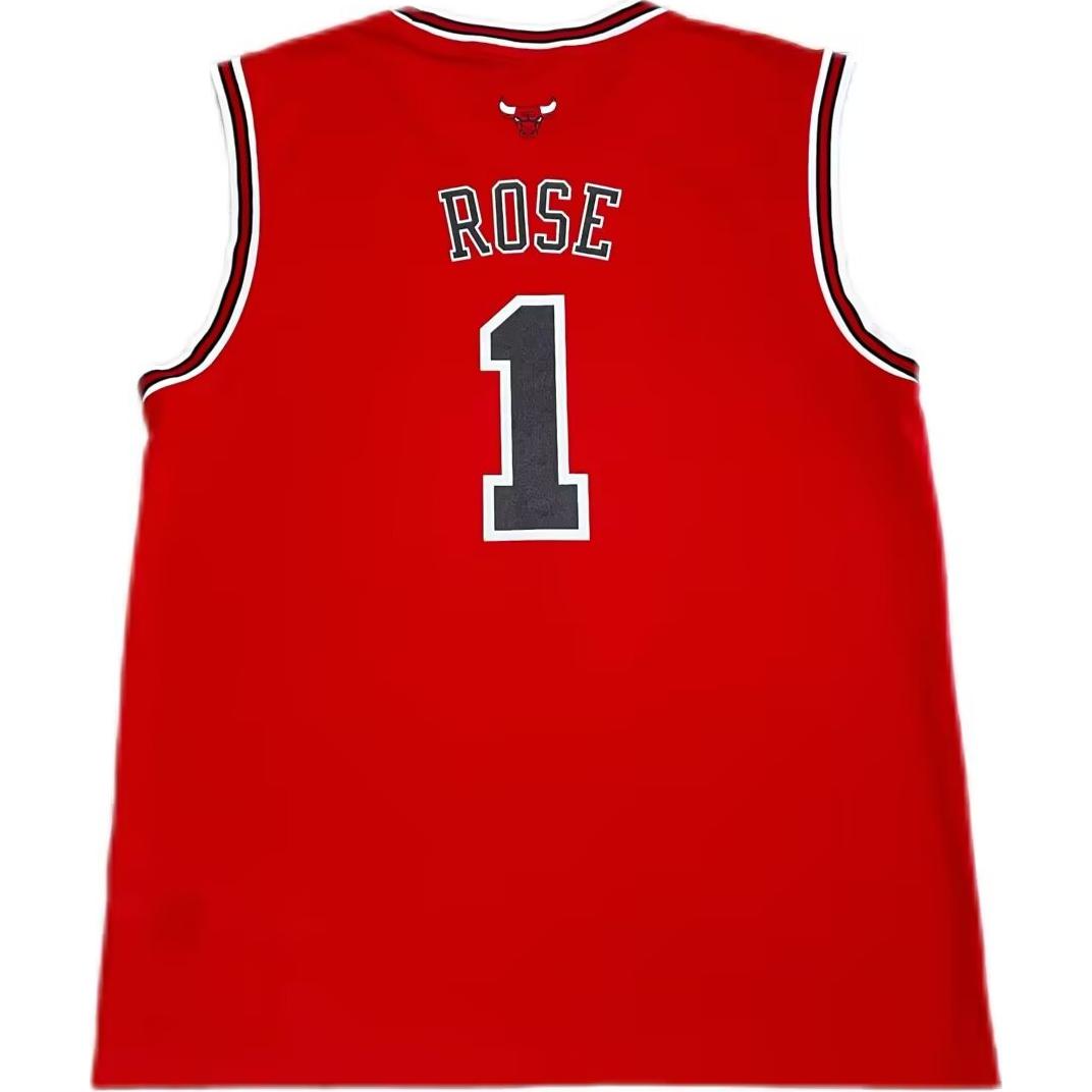 Lookbook adidas NBA Derrick Rose Chicago Bulls #1 Jersi Replika Merah Unisex. 7818A-300-AEB1062