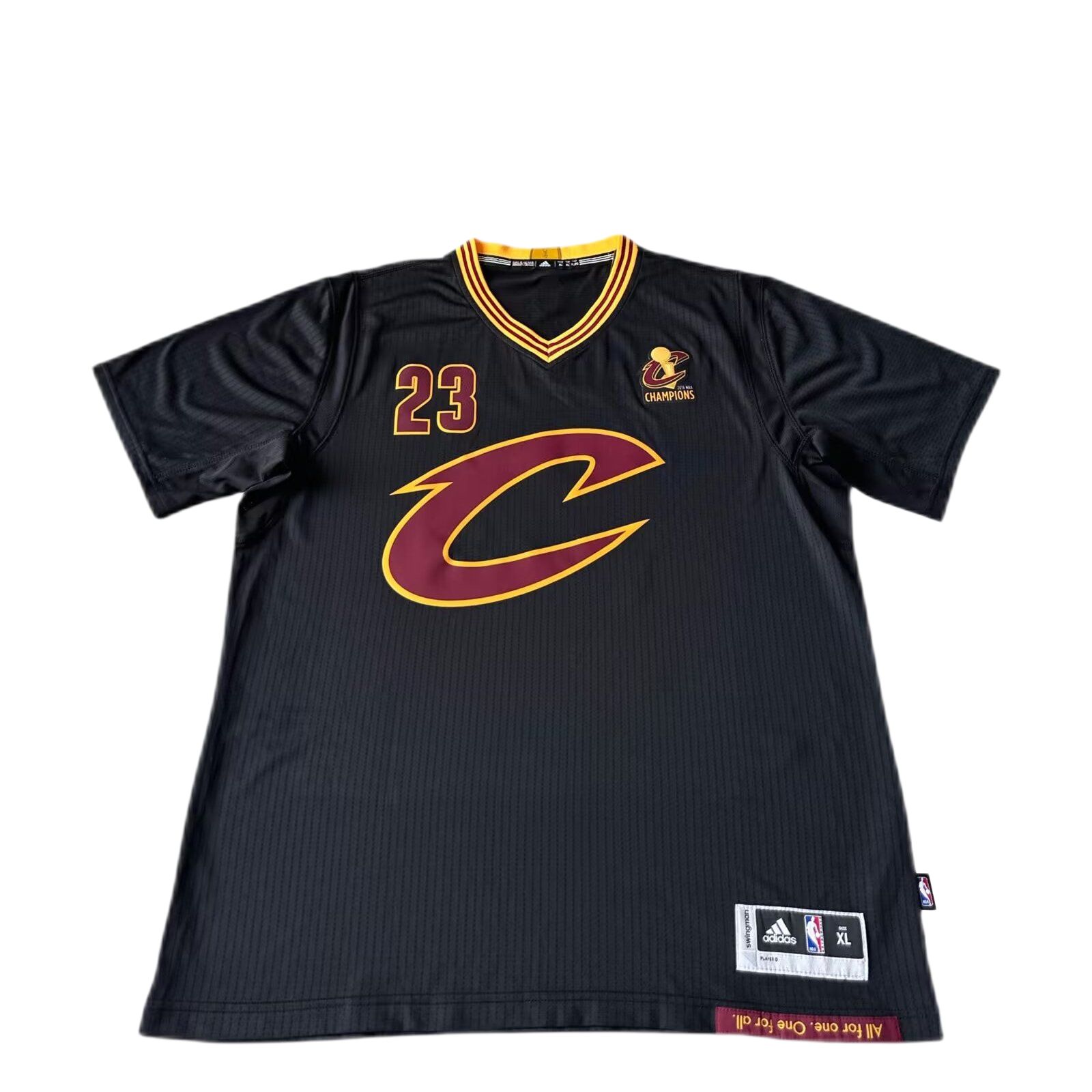 adidas NBA LeBron James Cavs #23 V-Neck Short Sleeve Basketball Jersey Unisex 7470A-3VF-FDT2581