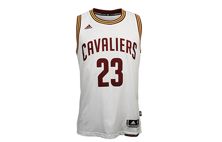 Order 아디다스 NBA 스윙맨 저지 클리블랜드 캐벌리어스 르브론 제임스 화이트 A61200