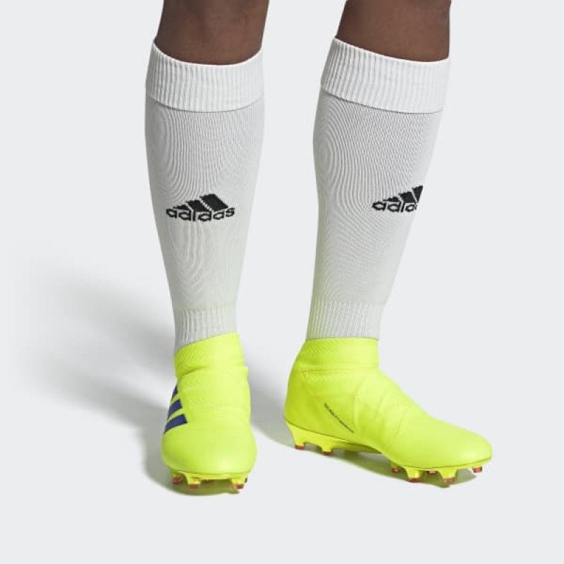 Sizing adidas Nemeziz 18+ FG ''Solar Yellow'' Voetbalschoenen BB9420