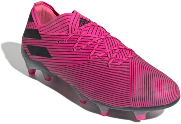 adidas Nemeziz 19.1 FG Shock Pink 'Shock Pink Black' F34407 Lookbook adidas Nemeziz 19.1 FG Shock Pink 'Shock Pink Black' F34407