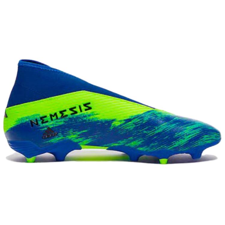 Order adidas Nemeziz 19.3 Fg 人造草坪防滑透氣足球鞋 藍綠黑