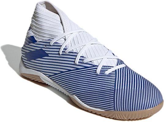 阿迪达斯 Nemeziz 19.3 室内足球鞋 '蓝白' EG7224 Lookbook 阿迪达斯 Nemeziz 19.3 室内足球鞋 '蓝白' EG7224