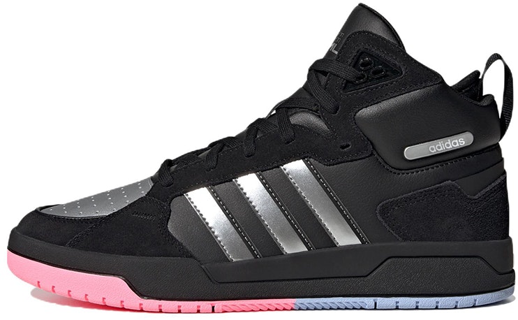 adidas-neo-100-db-mid-basketball-shoes-black-metallic-silver-id-1841