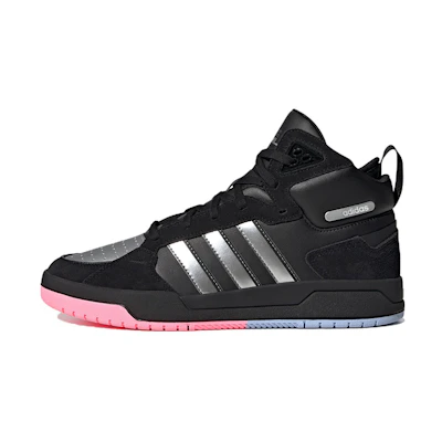 Adidas Neo 100DB Mid Basketball Shoes 'Black Metallic Silver'