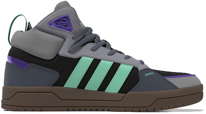 Adidas Neo 100DB Mid Shoes 'Grey Black Purple Gum' GZ2584 Order Adidas Neo 100DB Mid Shoes 'Grey Black Purple Gum' GZ2584