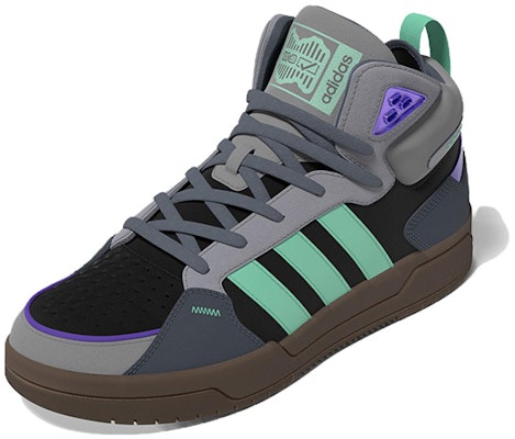 Adidas Neo 100DB Mid Shoes 'Grey Black Purple Gum' GZ2584 Lookbook Adidas Neo 100DB Mid Shoes 'Grey Black Purple Gum' GZ2584