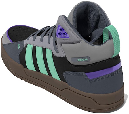 Adidas Neo 100DB Mid Shoes 'Grey Black Purple Gum' GZ2584 Shop Adidas Neo 100DB Mid Shoes 'Grey Black Purple Gum' GZ2584
