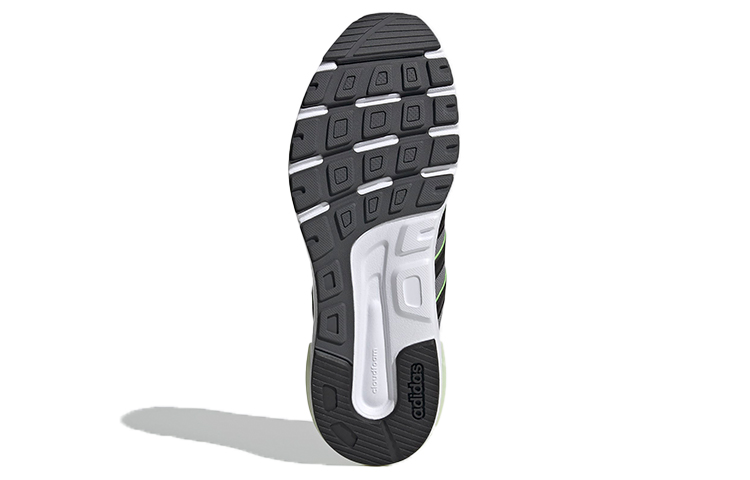 Details for adidas Neo 90s Runner ''Grau Schwarz Grün'' FW7677