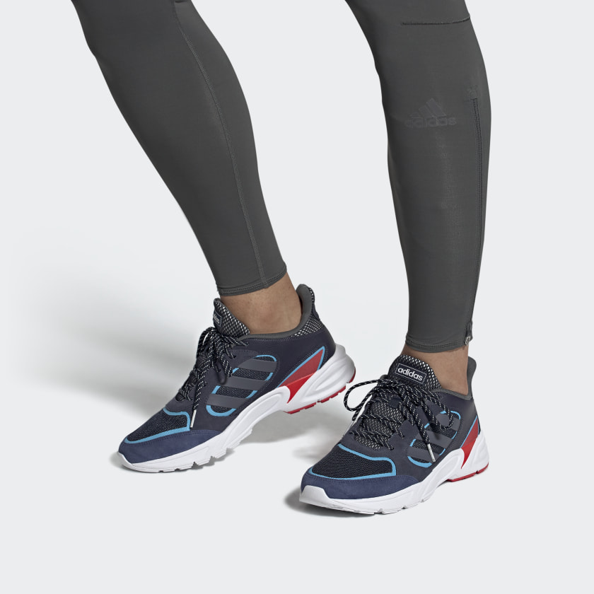 Sizing adidas neo 90s Valasion ''Blauw Zwart Wit'' EG8397