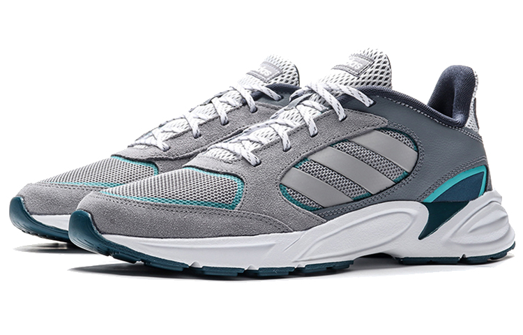 Lookbook adidas neo 90s Valasion 'Gris Blanco Verde' EE9898