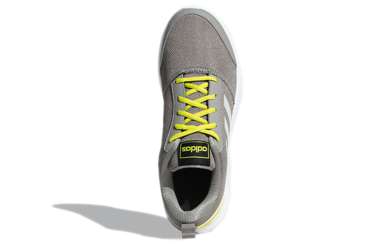 Shop adidas Neo "Chaussure Running Confort Respirant Gris Jaune" EX2047