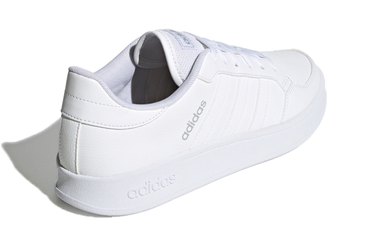 Shop adidas neo Breaknet 透氣耐磨 低筒 板鞋 男款 白