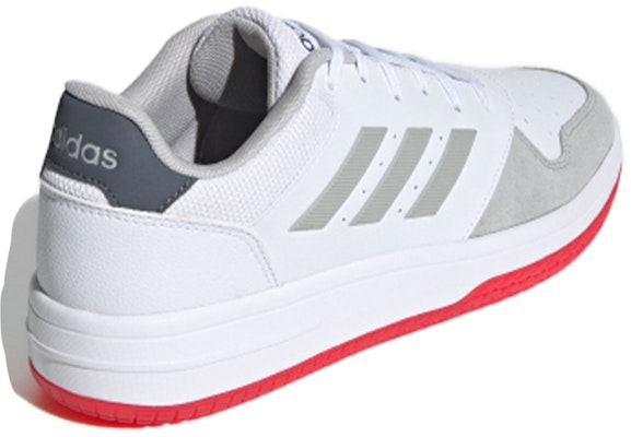 adidas neo gametalker 減震防滑耐磨 低幫 復古籃球鞋 男款 白灰紅 Shop adidas neo gametalker 減震防滑耐磨 低幫 復古籃球鞋 男款 白灰紅