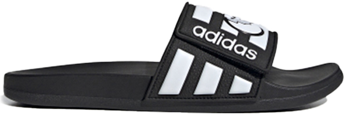 adidas neo Adilette Comfort Adj Yellow Crossover Black White Unisex Slippers 'Black White' FY3037 Order adidas neo Adilette Comfort Adj Yellow Crossover Black White Unisex Slippers 'Black White' FY3037