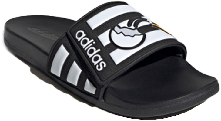 adidas neo Adilette Comfort Adj Yellow Crossover Black White Unisex Slippers 'Black White' FY3037 Lookbook adidas neo Adilette Comfort Adj Yellow Crossover Black White Unisex Slippers 'Black White' FY3037