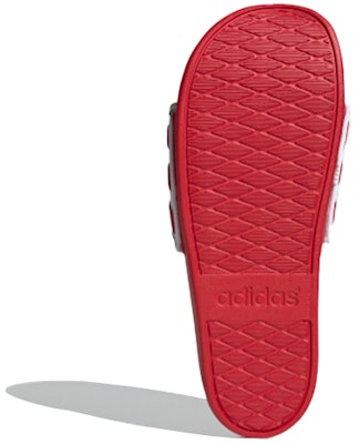 adidas neo Adilette Comfort Adj Yellow Crossover Red White Unisex Slippers 'Red White' FY3040 Details for adidas neo Adilette Comfort Adj Yellow Crossover Red White Unisex Slippers 'Red White' FY3040