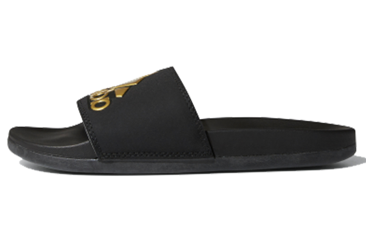 adidas neo Adilette CMFT Gold Slippers 'Black Gold'