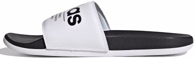 adidas neo Adilette Comport Slides Sandals Slipper Black/White FX4287 adidas neo Adilette Comport Slides Sandals Slipper Black/White FX4287